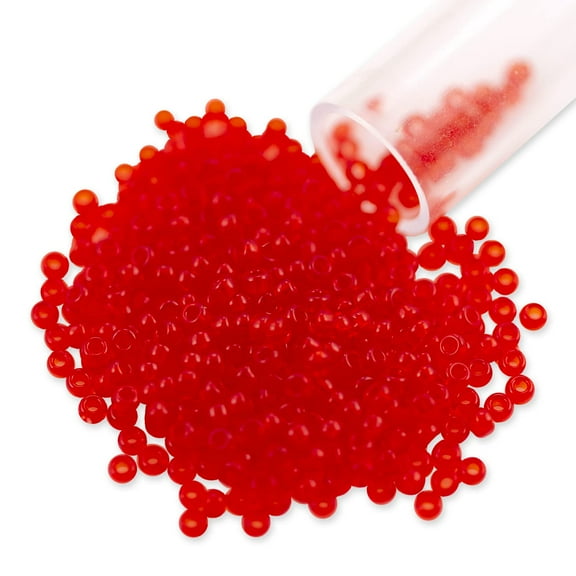 Miyuki Round Rocaille Seed Bead 11/0 Transparent Red