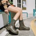 thumbnail image 5 of YOURDIARY Womens Rain Boots Short Ankle Chelsea Boots Waterproof Garden Shoes Slip-Resistant, 5 of 6