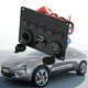 thumbnail image 2 of Panel de interruptor de palanca de encendido/apagado de 12-24V, 5 entradas, cargador de enchufe USB Dual, voltímetro de pantalla Digital para RV, coche, barco, camión marino(luz verde), 2 of 5