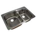 thumbnail image 2 of Transolid Classic 33'' L x 22'' W Double Basin Drop-in Kitchen Sink, 2 of 2
