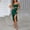 Green, variant on Lilgiuy Women Charming Bandage Printed Sleeveless Backless Waist Ruched Dresses Plus Size Skirt for Girls
