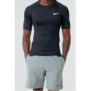 Nike Mens Pro Fitted Short Sleeve Training Tee (Medium, Black)