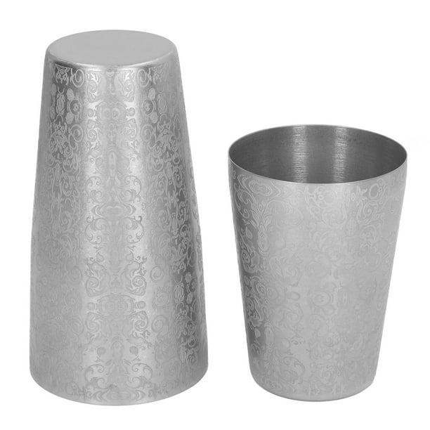 Cocktail Shaker, Easy To Clean No Corrosion Engraved Design Bar Shaker