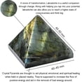 thumbnail image 3 of Labradorite Pyramid Crystal 2" Inch, 3 of 5
