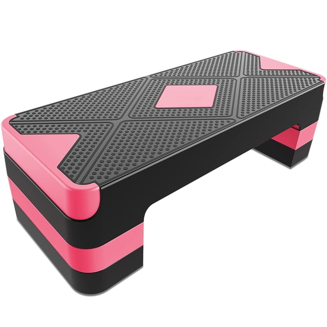 Plateforme de Pas d'Exercice Réglable Rouge - Cardio et Mise en Forme Haute