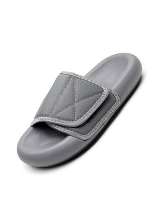 Mens velcro slippers for the elderly deals
