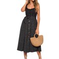 thumbnail image 1 of Julyccc Womens sleeveless Boho Sundress Summer Beach Bottons Maxi Dress, 1 of 4