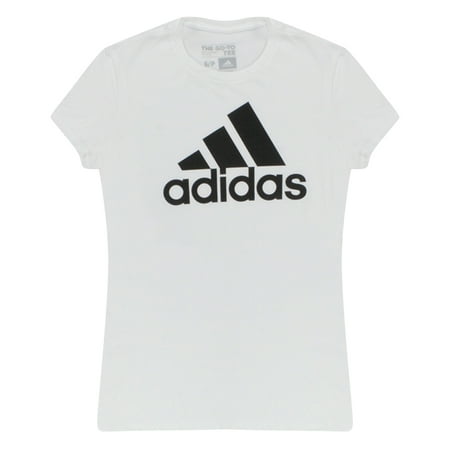 Adidas Black Performance Logo Go To Tee Women S White T Shirt
