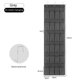thumbnail image 2 of Organizador de zapatos para colocar sobre la puerta, 24 bolsillos, zapatero colgante con bolsillos de malla para guardar zapatos, toallas, refrigerios, juguetes, armario, despensa, 2 of 5