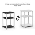 thumbnail image 4 of Mesa auxiliar Furinno Just Turn-Tube de 3 niveles, blanco/espresso, 4 of 8