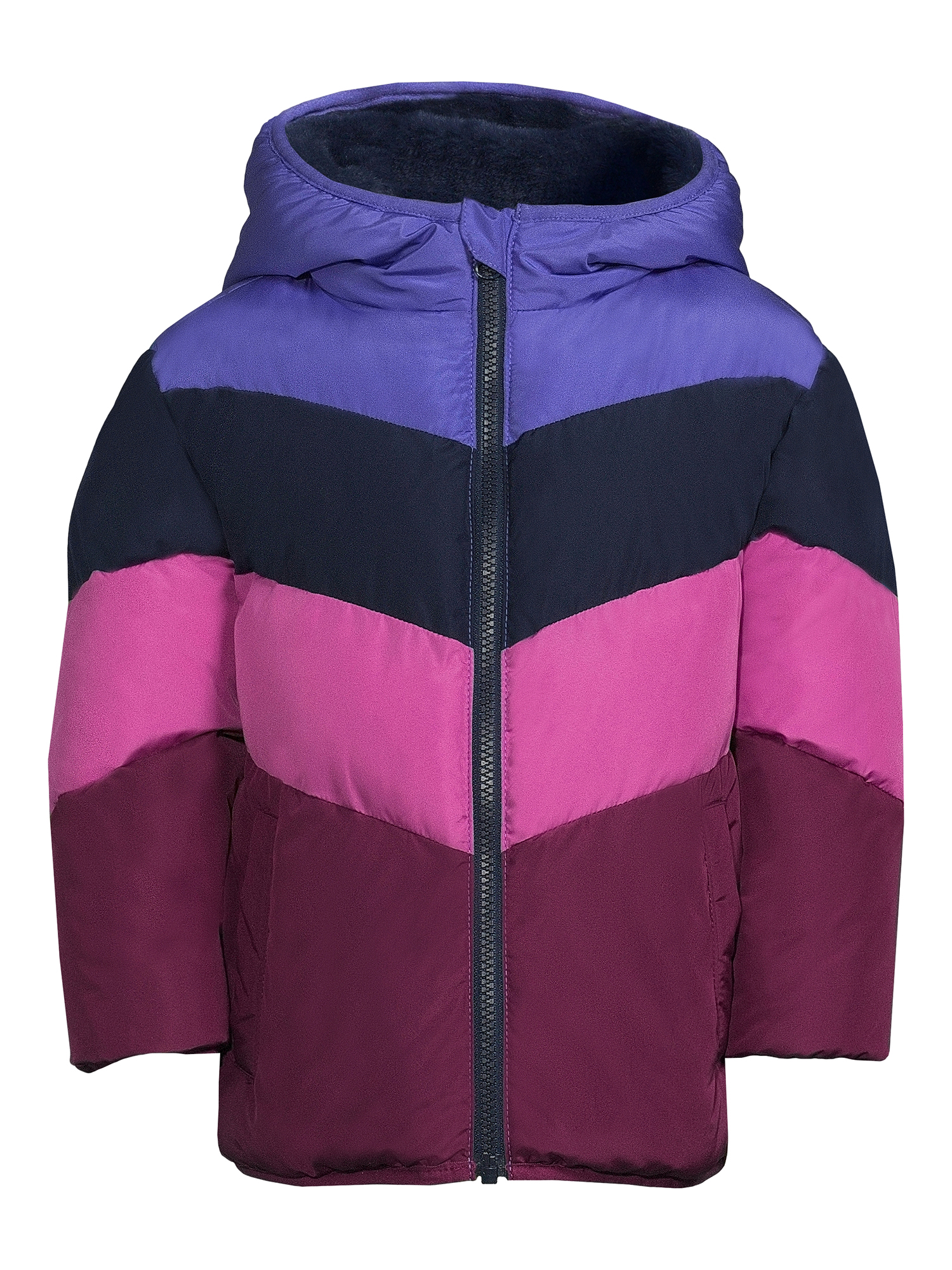 Swiss Tech Baby and Toddler Girls Puffer Jacket with Hood, Sizes 12M-5T - image 5 of 6