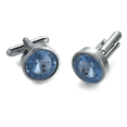thumbnail image 5 of Yoursfs Stylish Crystal Cufflinks Round Cufflinks for Men Wedding Formal Cufflinks Gift, 5 of 6