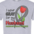 thumbnail image 4 of Inktastic I Wear Gray for My Husband Parkinsons Disease Awareness with Tulip T-Shirt, 4 of 5
