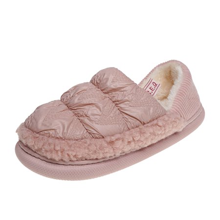 

uikmnh Women Slippers Women Slippers Autumn And Winter Comfortable Solid Color Indoor Warm Flat Soft Non Slip Pink 9