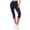 Navy, variant on UAMVSH Capri Leggings for Women Soft Stretchy Yoga Cropped Pants Slimming High Waist Butt Lifting Gym Athletic Capris(Medium,White)