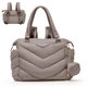 thumbnail image 1 of ILCOLPO - Bolsa pañalera tipo tote y mochila para mamás en el hospital o para viajar, con estuche para chupón y 10 bolsillos, diseño acolchonado y convertib, 1 of 6
