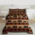 thumbnail image 2 of Manfei Afro Safari Bear Bedding Comforter Set, Bohemian Tribal Aztec Twin Comforter Sets, Rustic Farmhouse Bedding Set, Super Cozy Room Decor, 2pcs Reversible, 2 of 8