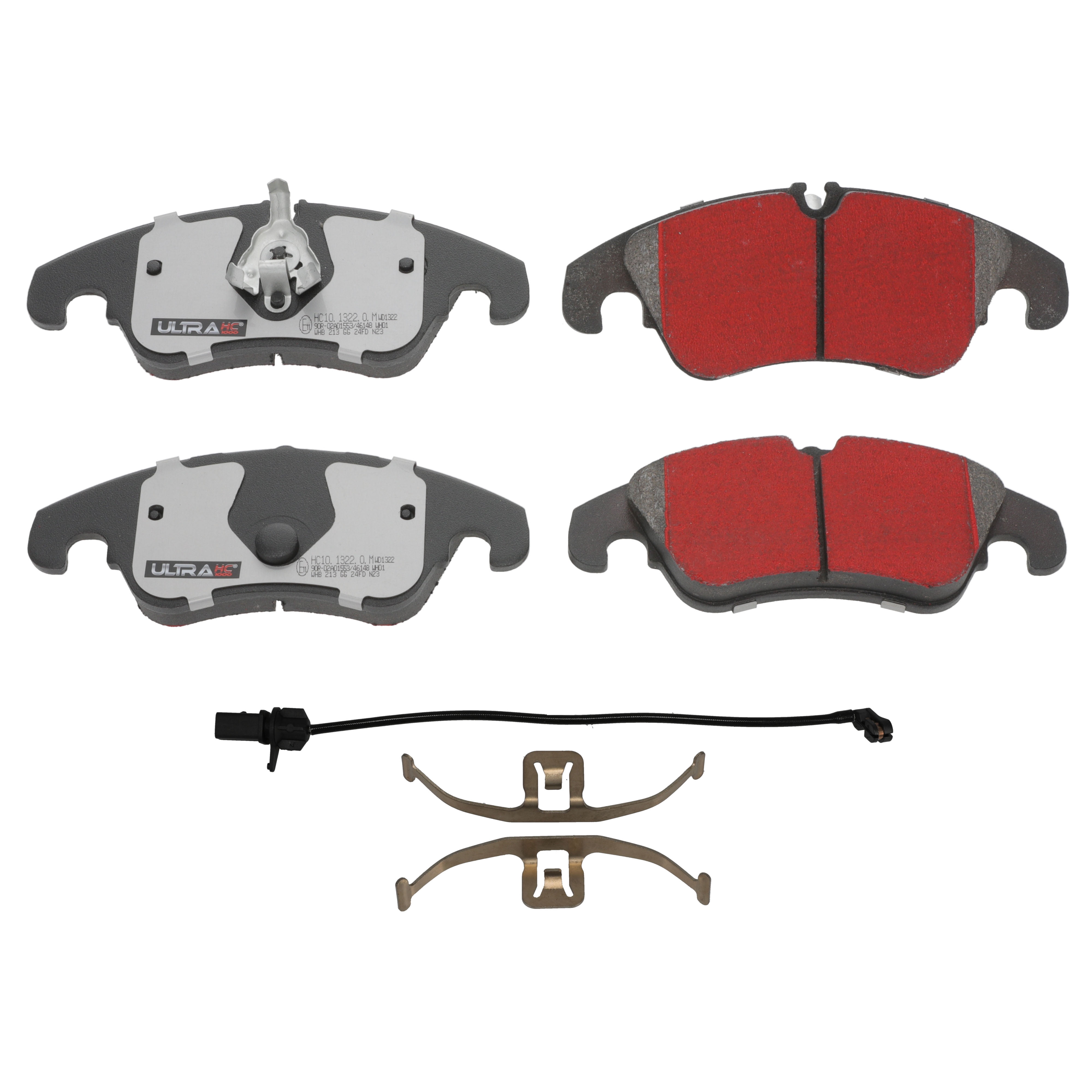 Ultra HC 1000 Brake Pad Set, Front HC10.1322.0.M, Audi A4 2016-2009