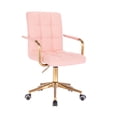 thumbnail image 1 of Silla de escritorio Euroluce Contemporary Design color rosa con brazo giratoria Altura ajustable, 1 of 4