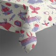 thumbnail image 4 of Cartoon Unicorn Butterfly Flower Pattern Rectangle Tablecloth 60"x102",Waterproof Polyester Rectangle Table Cloth, Wipeable Spillproof Polyester Tablecloth for Dining, Camping, Indoor and Outdoor, 4 of 6