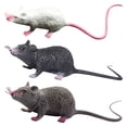 thumbnail image 1 of 3 ratas de juguete falsas, ideales para bromas y fiestas de Halloween., 1 of 8