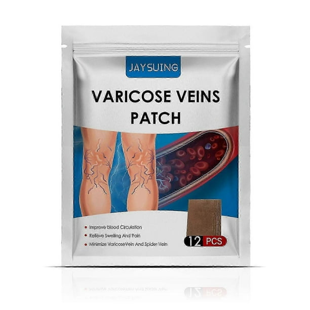 JAYSUING 12Pcs Varicose Veins Patches Skin-friendly Non-toxic Improve Varicosity Dredge Vein Relieve |