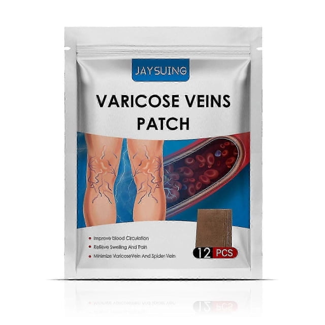 JAYSUING 12Pcs Varicose Veins Patches Skin-friendly Non-toxic Improve Varicosity Dredge Vein Relieve |