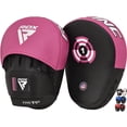 thumbnail image 1 of Almohadillas de boxeo RDX Maya Hide de cuero curvo con gancho y pinchazo, 1 of 9
