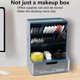 thumbnail image 4 of Organizador de maquillaje para tocador con porta brochas, organizador de cuidado de la piel con cajón (ABS premium, resistente al agua y al polvo), almacenamiento ideal para baño, d, 4 of 4