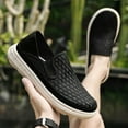thumbnail image 5 of Spring Summer New Men's Casual Hollow Loafers Slip On Breathable Mesh Flats Boat Shoes Driving Shoes Moccasins, 5 of 9