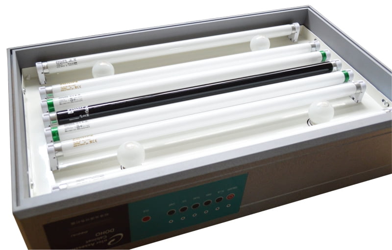 INTBUYING Color Matching Cabinet 4 Light Sources Color Assessment Box Color Calibration Color Inspection
