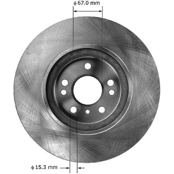 BENDIX PRT5869 Bendix Brake Rotor Fits select: 2006-2011 MERCEDES-BENZ ML, 2006-2012 MERCEDES-BENZ R