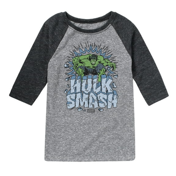 Marvel Hulk - Smash - Toddler And Youth Raglan