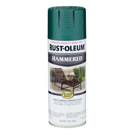 Rust-Oleum Stops Rust Hammered Deep Green Spray Paint 12 oz. - Total Qty: 6