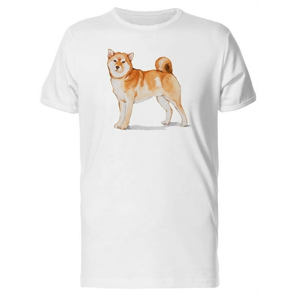 Akita Dog Painting T-Shirt Men -Image by Shutterstock, Male x-Large