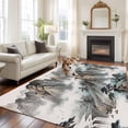 thumbnail image 2 of Chinese Ink Painting Area Rugs 8'x10', Washable Small Throw Rugs for Living Room Patio, Mountain Cloud Modern Art Indoor Outdoor Rug Non-Slip Low Pile Carpet Runner Reversible Floor Mats, 2 of 8