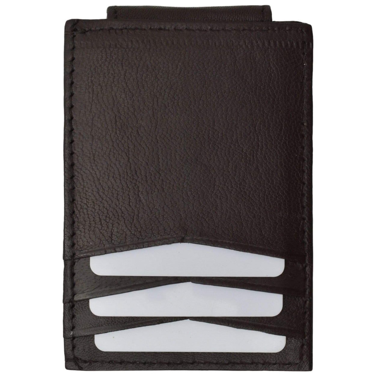 Mens Genuine Leather Card ID Key Holder Trifold Wallet 2555 (C