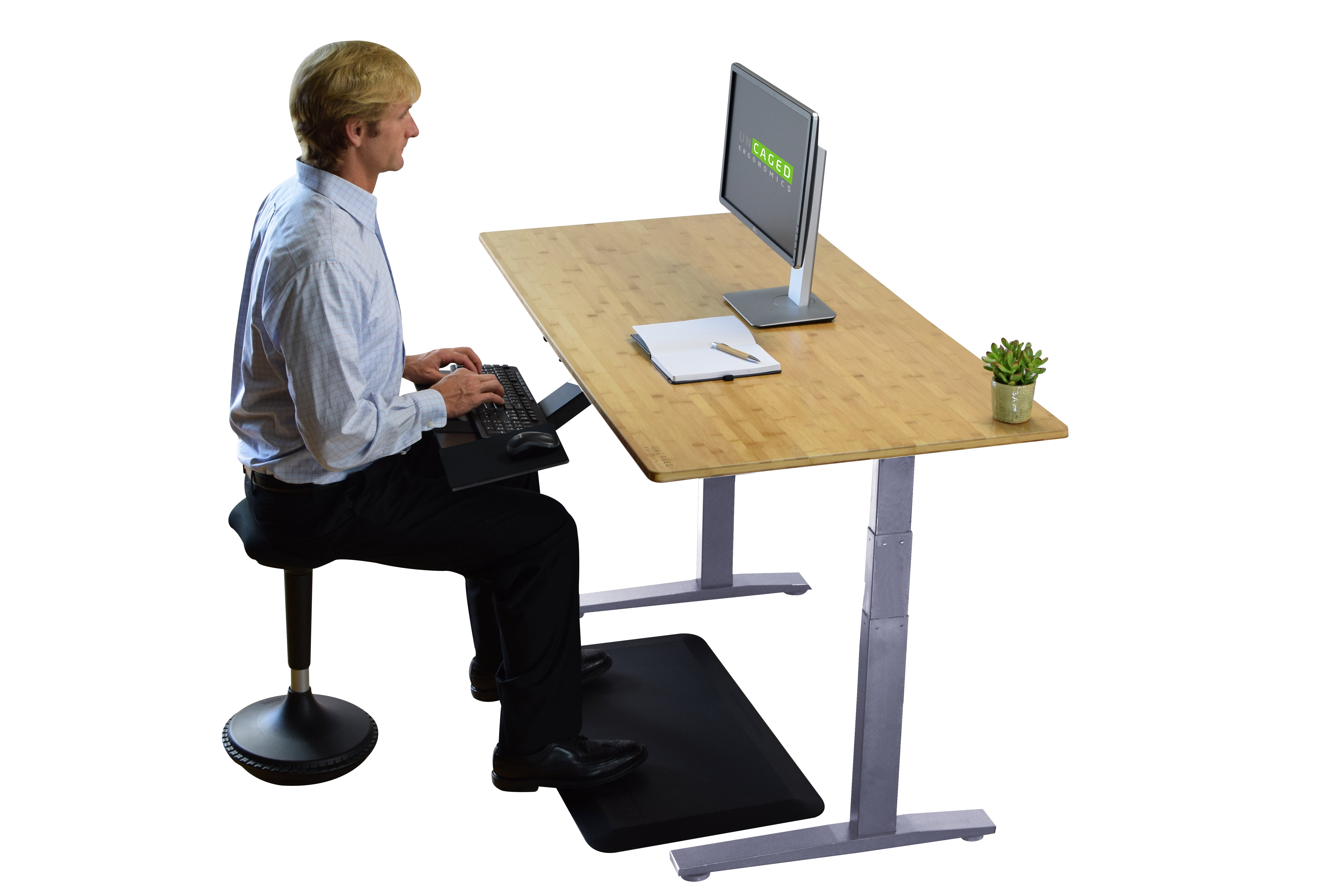 Rise Up Dual Motor Adjustable Height Electric Standing Desk 48x30