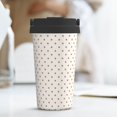 thumbnail image 6 of Goofa Minimalist Crosshatch Dots for Insulated Travel Coffee Mug Spill Proof Leak Proof 16 OZCoffee Tumbler Reusable Coffee Cups with Lids Thermos for Hot and Cold Drink, 6 of 8