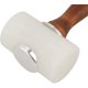 thumbnail image 3 of Mazo para tallar madera en forma de T para cuero y nailon (1 pieza, color madera + blanco), 3 of 4