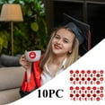 thumbnail image 2 of kjfeif 10 Pcs Autocollants Rouges de Collation des Grades, Étiquettes Rondes « Congrats Grad » pour Fête de la Promotion 2026 pour le Secondaire Ou le Cégep, Étiquettes-Cadeaux, Sacs-Cadeaux et Déco, 2 of 8