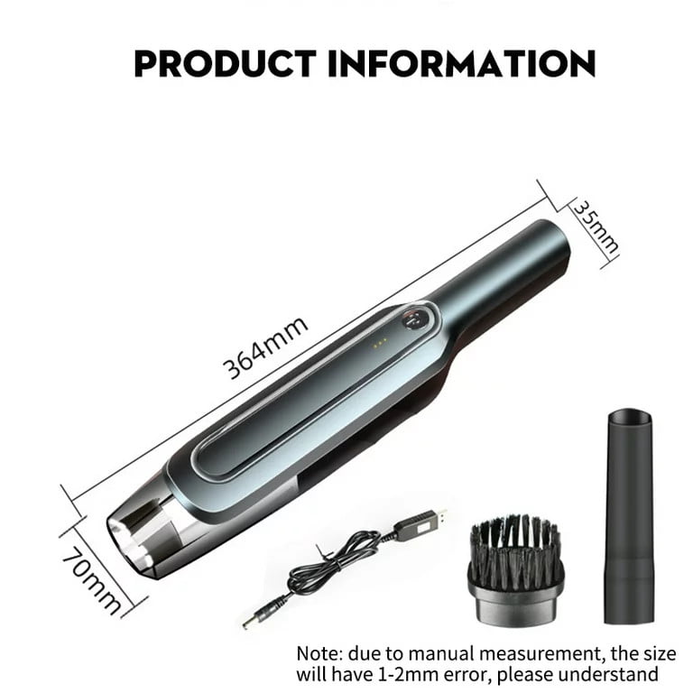 Wet Dry Dual-use Car Vacuum Cleaner Cordless Handheld Vacuum Powerful Cyclone Suction 15000Pa For Desktop Home Car 4000mAh