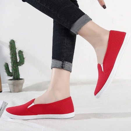 

YTJX Women s Ladies Fashion Casual Versatile Comfortable Canvas Flat Casual Shoes