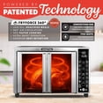 thumbnail image 3 of French Door Air Fryer Toaster Oven – 6-Slice Capacity, FryForce 360°, Digital Display with 17 Cooking Presets, Stainless Steel, 3 of 5