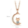 thumbnail image 3 of Collar para mujer, joyería para mujer, joyería para mujer, 1 pieza, regalo de San Valentín, collar doble, colgante de joyería de cristal, 1 collar, 3 of 5