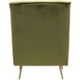 thumbnail image 6 of Fox Hill Trading Lana Velvet Accent Chair, Avocado Green, 6 of 6