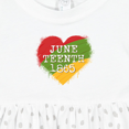 thumbnail image 4 of Inktastic Juneteenth 1865 Heart Girls Baby Dress, 4 of 5