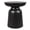 Matte Black, variant on Harlow Hill Fluted Round Cylindrical Wooden Side Table - 22" - Brown
