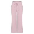 thumbnail image 4 of Women's Casual Pants 2025 New Striped Pants Casual Versatile Street Fashion Loose Wide Leg Women,Red Women's Casual Pants L, 4 of 9