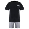 thumbnail image 1 of Pijama George para Caballero Set Playera Manga Corta Negro con Short Talla CH 2 Piezas, 1 of 4